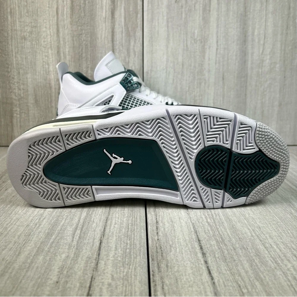 NEW Jordan 4 Retro Oxidized Green Sail White Sneakers fq8138-103 Mens Size 9.5